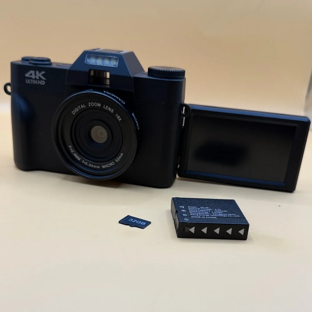 4K Ultra HD Black Digital Camera
